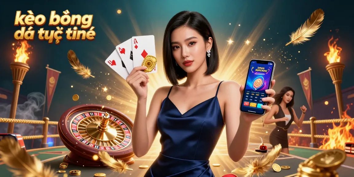 Engage with kèo bóng đá trực tuyến at a vibrant sports betting arena featuring stunning visual elements and action.