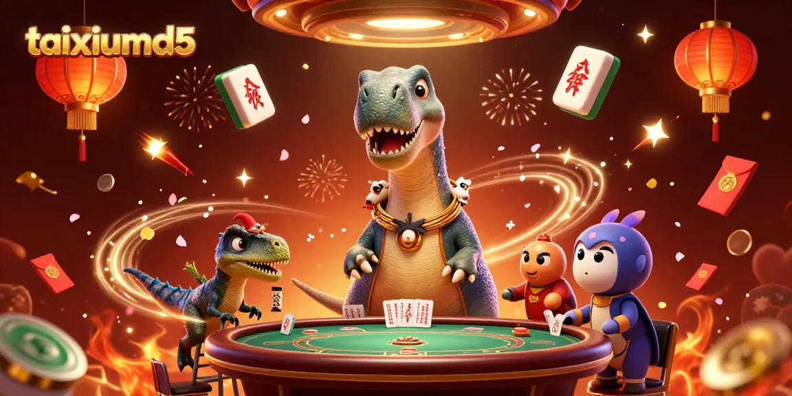 Engage in thrilling taixiumd5 gameplay with vibrant characters in a casino atmosphere.