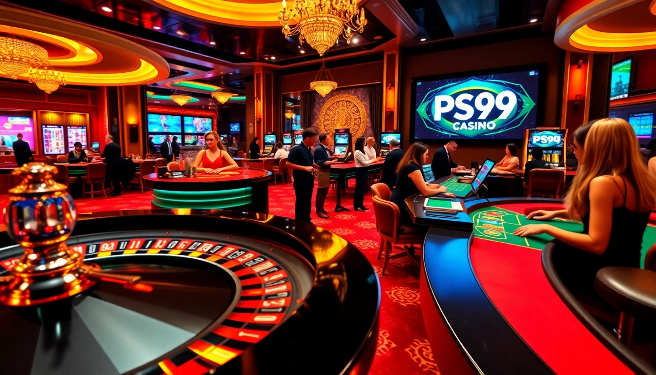 Experience high-energy online gambling at https://ps99seo.com/ with vibrant casino tables, spinning roulette, and enthusiastic players.